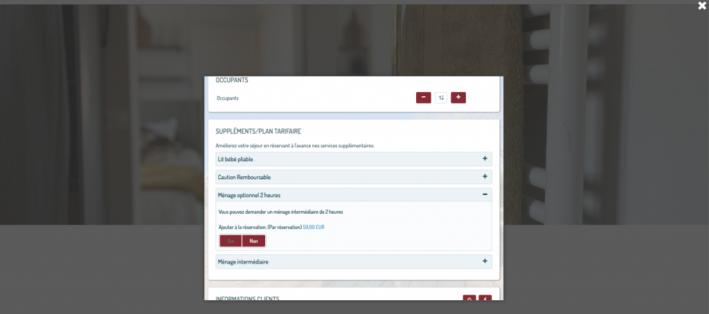 Vente additionnelle site internet